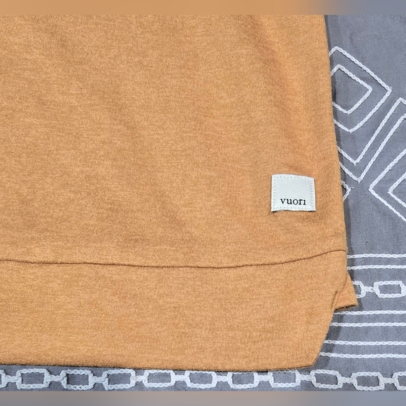 Vuori Essential Hoodie In Mustard Yellow Size Small - Picture 2 of 5